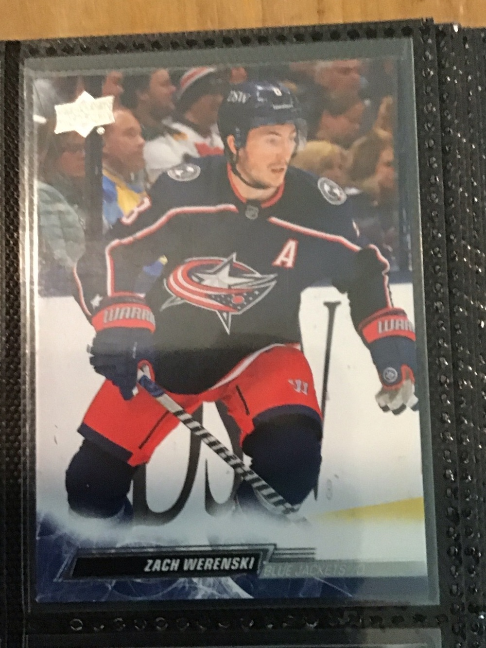 Columbus Blue Jackets Hockey Trading Card - Black & Red